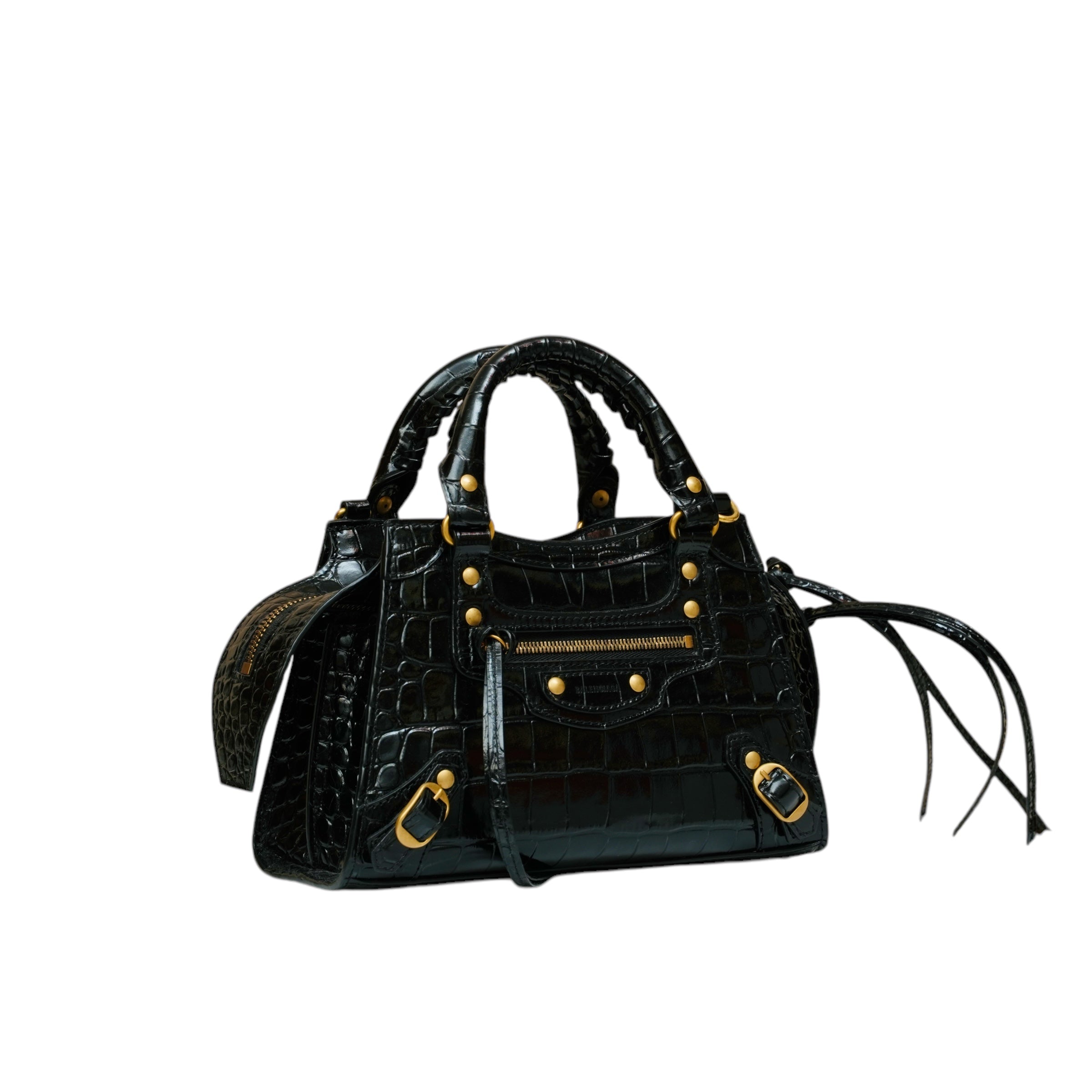 Neo Classic City Satchel Mini Croc-Embossed